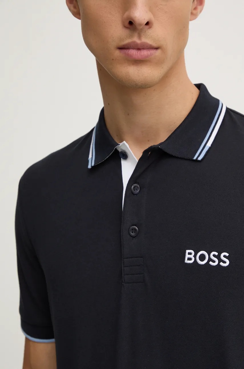 Πόλο Boss Green χρώμα: ναυτικό μπλε, 50469102 φωτογραφία