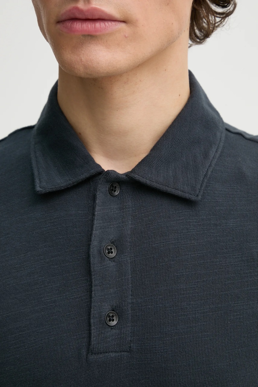 Βαμβακερό μπλουζάκι πόλο Rag & Bone χρώμα: ναυτικό μπλε, MBC23FT012CA12 φωτογραφία