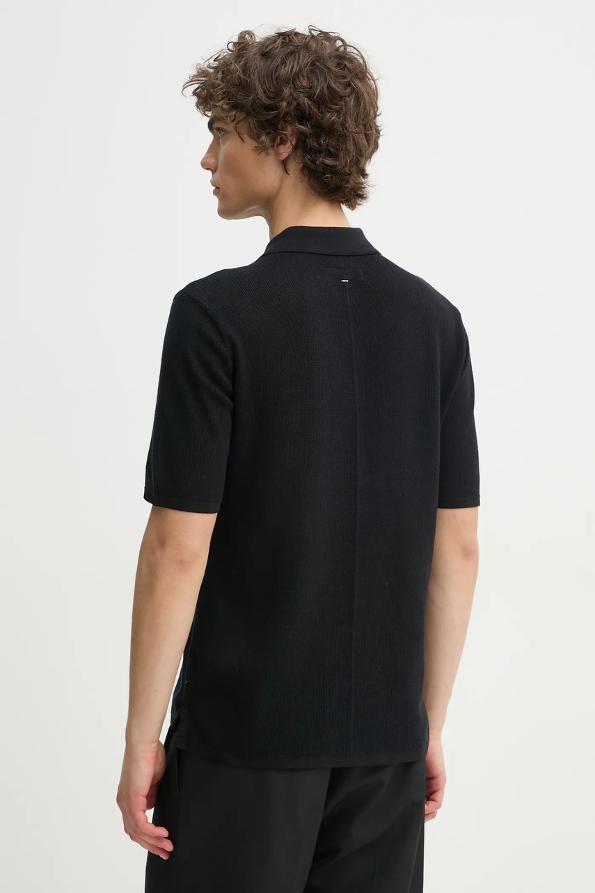 Πόλο Rag & Bone χρώμα: μαύρο, MBS22S018KI18 φωτογραφία