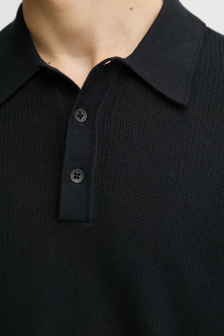 Πόλο Rag & Bone χρώμα: μαύρο, MBS22S018KI18 φωτογραφία