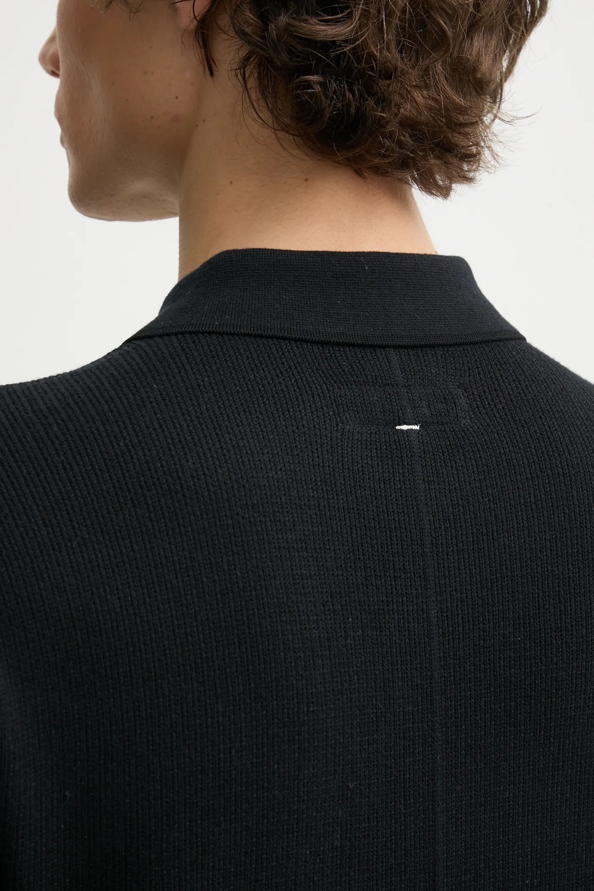 Πόλο Rag & Bone χρώμα: μαύρο, MBS22S018KI18 φωτογραφία