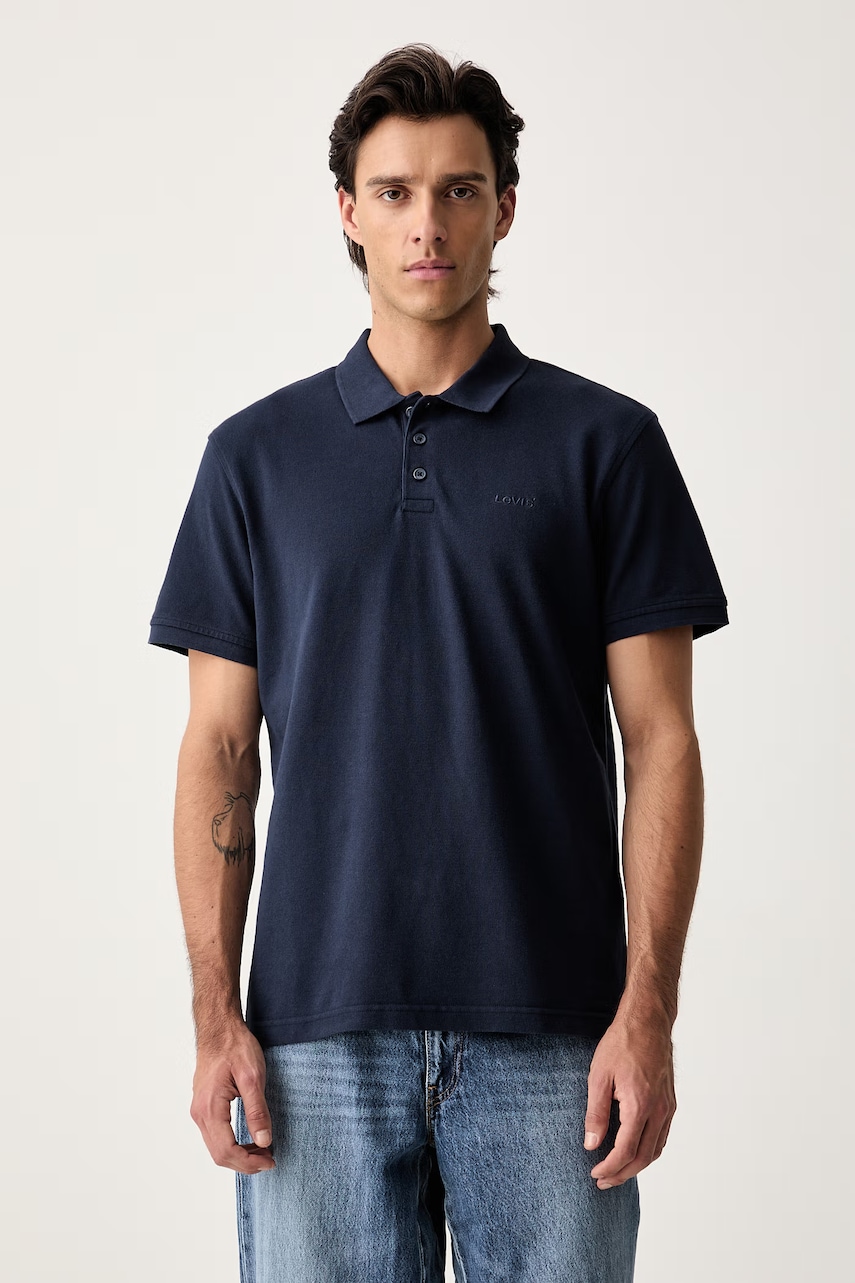 Levi's πλεκτό μπλουζάκι πόλο ανδρικό βαμβακερό HM POLO COSTCO