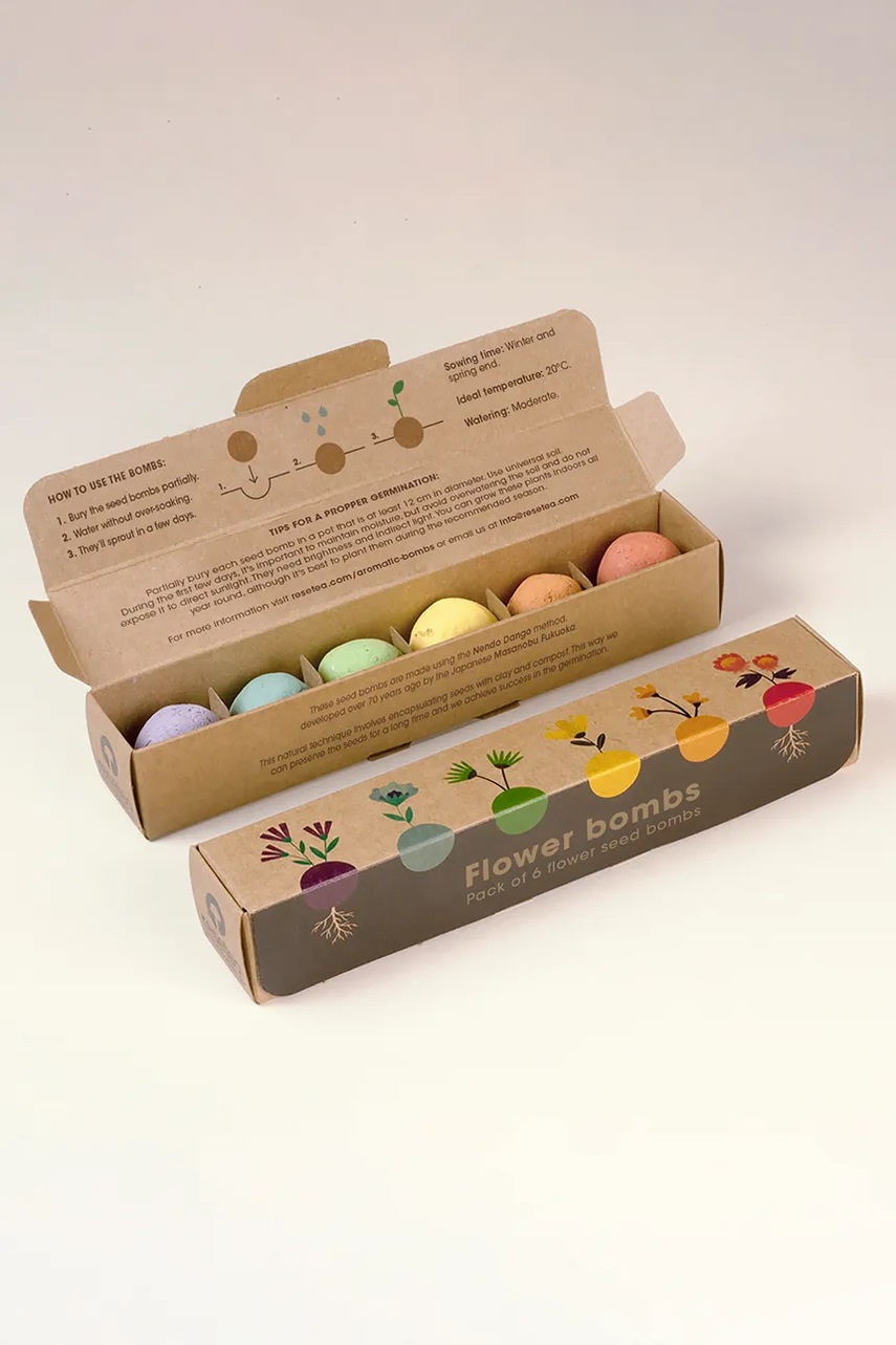 Σετ για την καλλιέργεια λουλουδιών RESETEA Flower Bombs 19,5 x 3,3 x 3,3 cm χρώμα: πολύχρωμο φωτογραφία