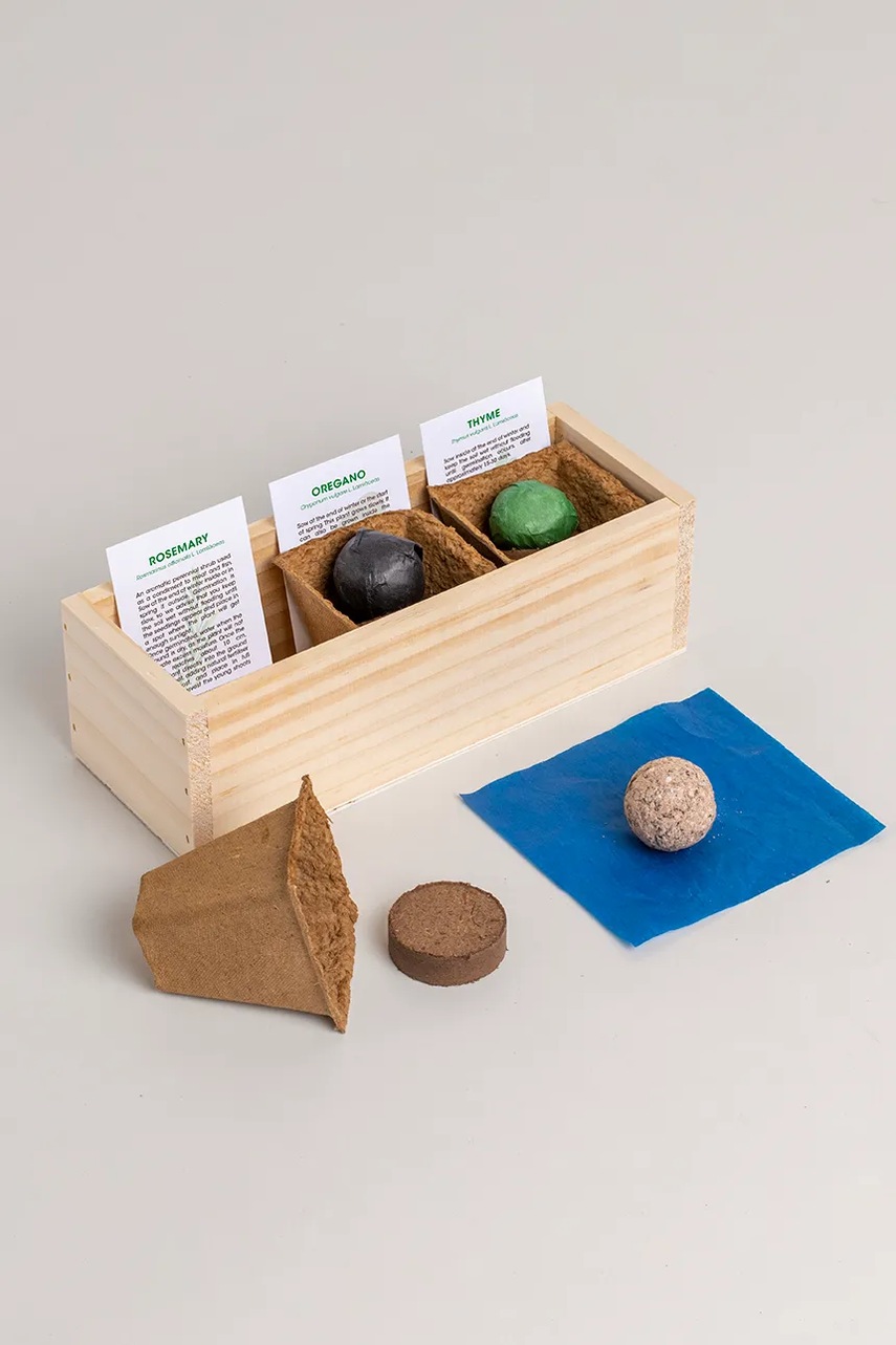 Σετ για την καλλιέργεια φυτών RESETEA Mini garden Mediterranean 9,8 x 8,8 x 8,8 cm φωτογραφία