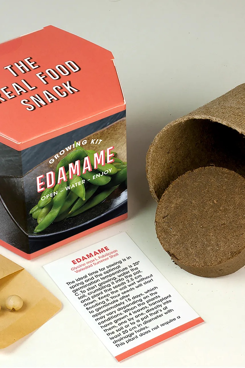 Σετ για την καλλιέργεια ενός φυτού RESETEA Edamame Growing Kit 9,8 x 8,8 x 8,8 cm χρώμα: πολύχρωμο φωτογραφία