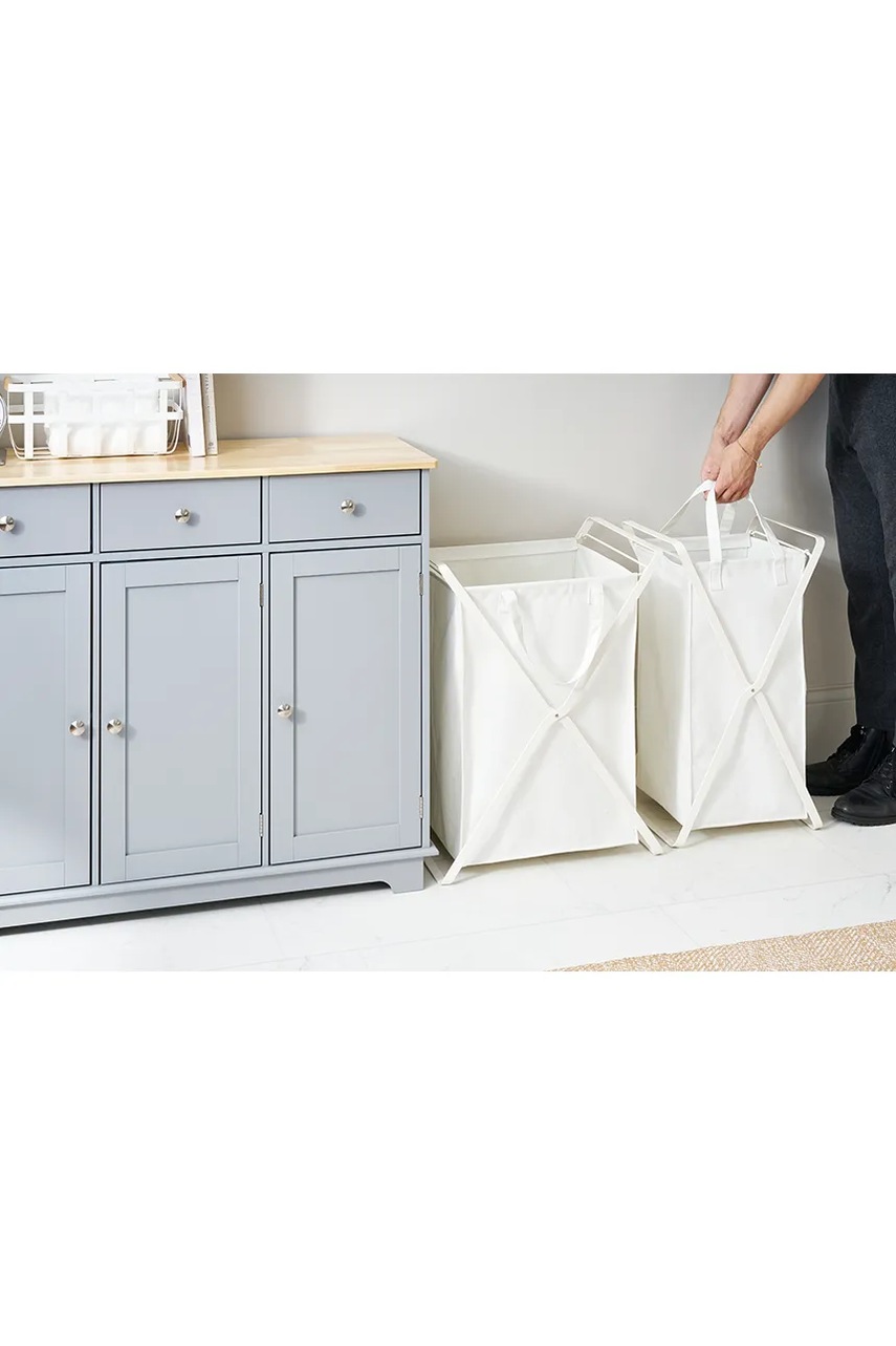 Καλάθι άπλυτων Yamazaki Tower 45 L χρώμα: άσπρο φωτογραφία