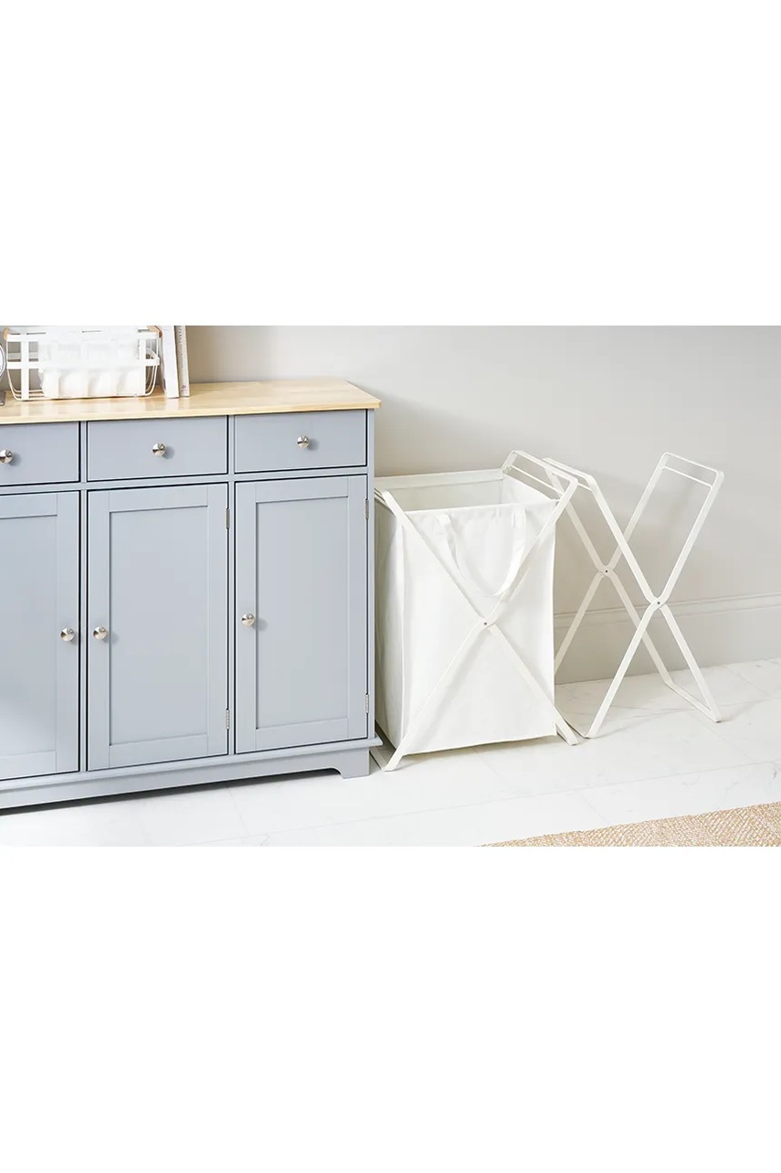 Καλάθι άπλυτων Yamazaki Tower 45 L χρώμα: άσπρο φωτογραφία