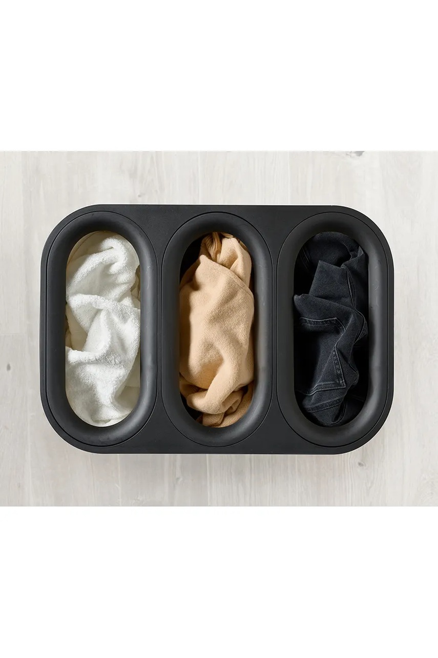 Καλάθι άπλυτων Joseph Joseph Tota Trio Luxe 90 L χρώμα: μαύρο φωτογραφία