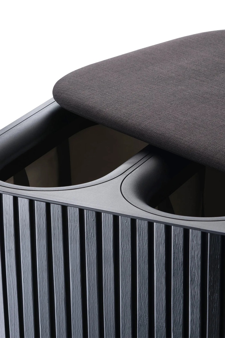 Καλάθι άπλυτων Joseph Joseph Tota Trio Luxe 90 L χρώμα: μαύρο φωτογραφία