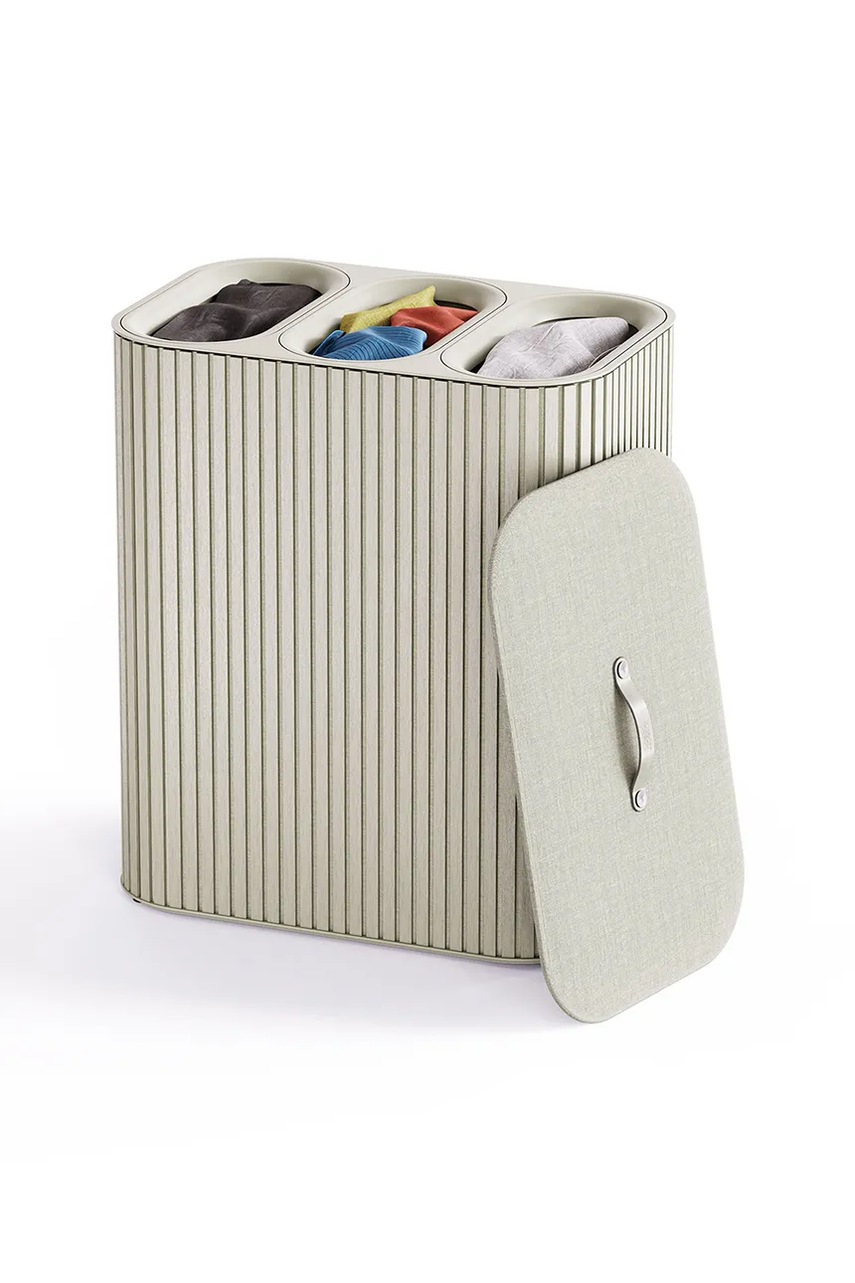 Καλάθι άπλυτων Joseph Joseph Tota Trio Luxe 90 L χρώμα: μπεζ φωτογραφία