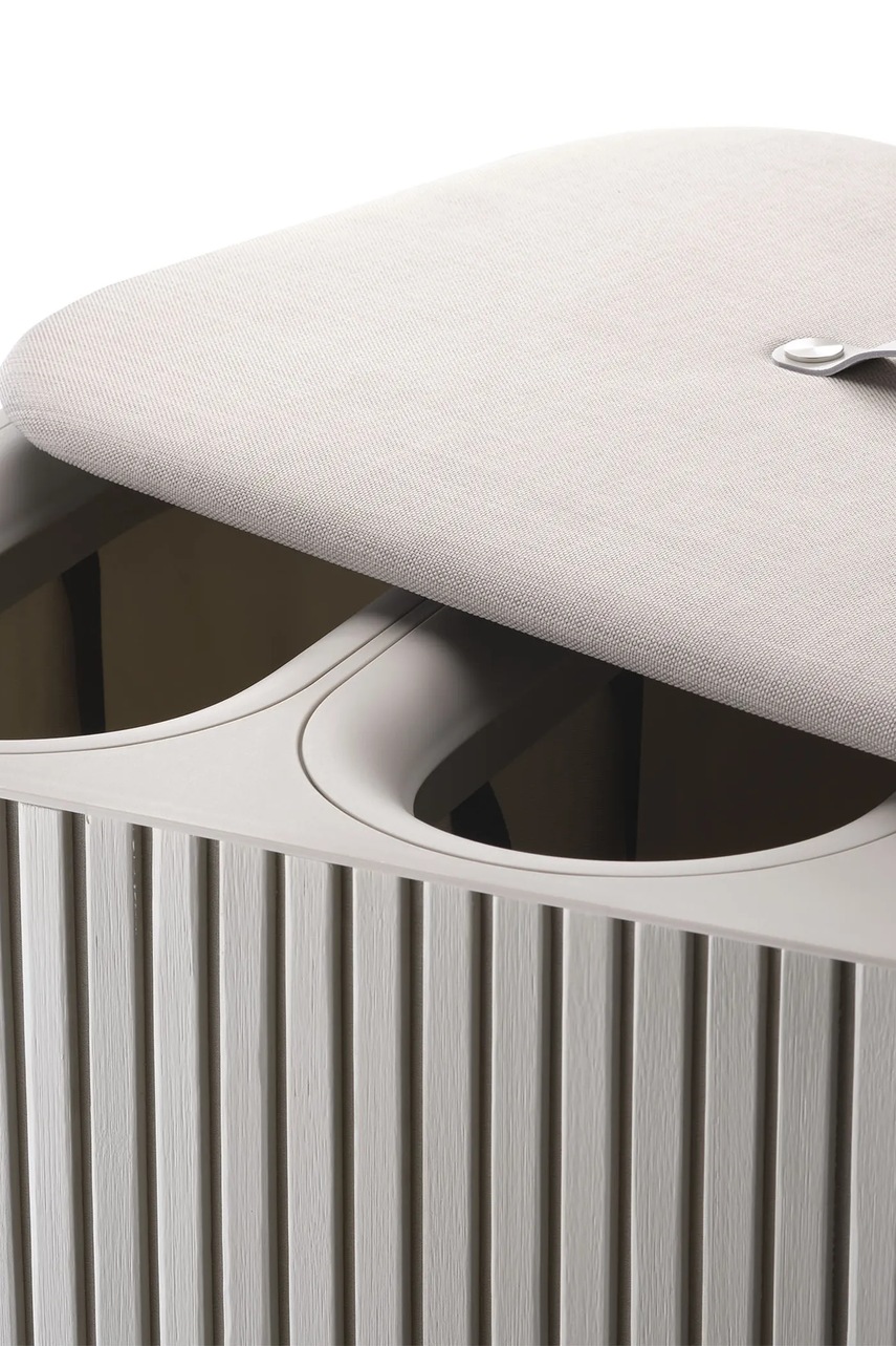 Καλάθι άπλυτων Joseph Joseph Tota Trio Luxe 90 L χρώμα: μπεζ φωτογραφία