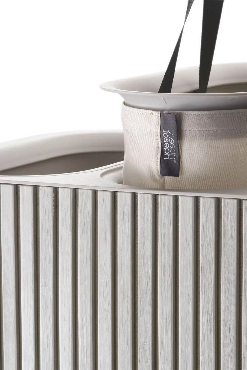 Καλάθι άπλυτων Joseph Joseph Tota Trio Luxe 90 L χρώμα: μπεζ φωτογραφία