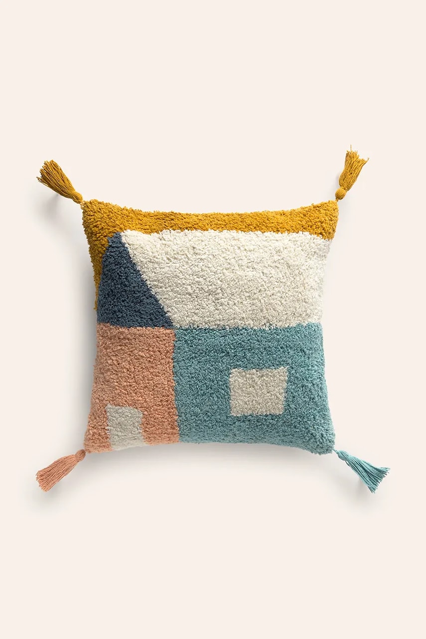Calma House față de pernă din bumbac Casa 45x45 cm