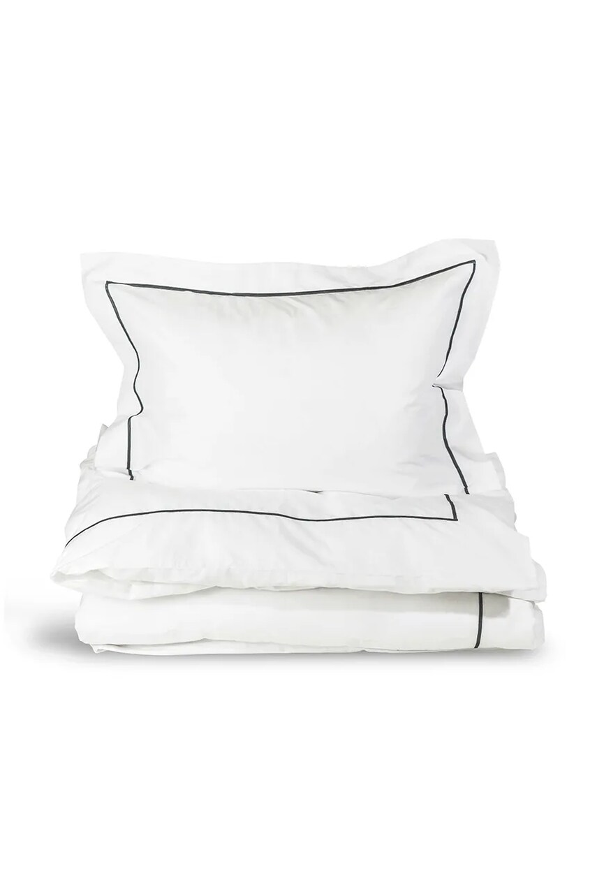 Sagaform un set de lenjerie de pat din bumbac Carl culoarea alb