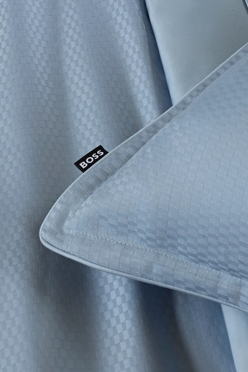 Βαμβακερή μαξιλαροθήκη BOSS LOFT Horizon 65 x 65 cm χρώμα: μπλε φωτογραφία