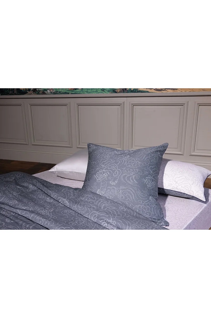 Βαμβακερή μαξιλαροθήκη Kenzo KASTRAL 65 x 65 cm χρώμα: γκρι φωτογραφία