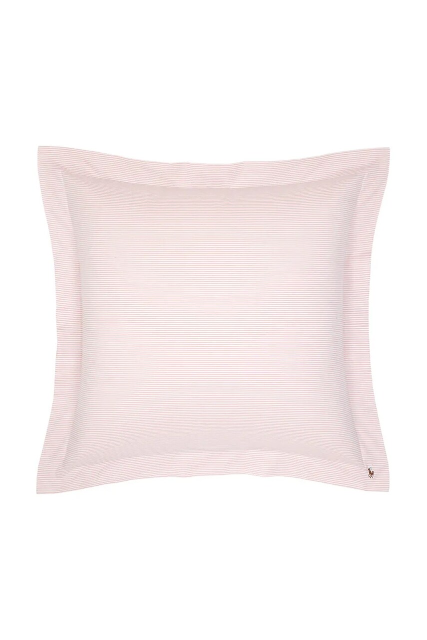 Levně Povlak na polštář Ralph Lauren RLOXFORD Rosette 65 x 65 cm růžová barva