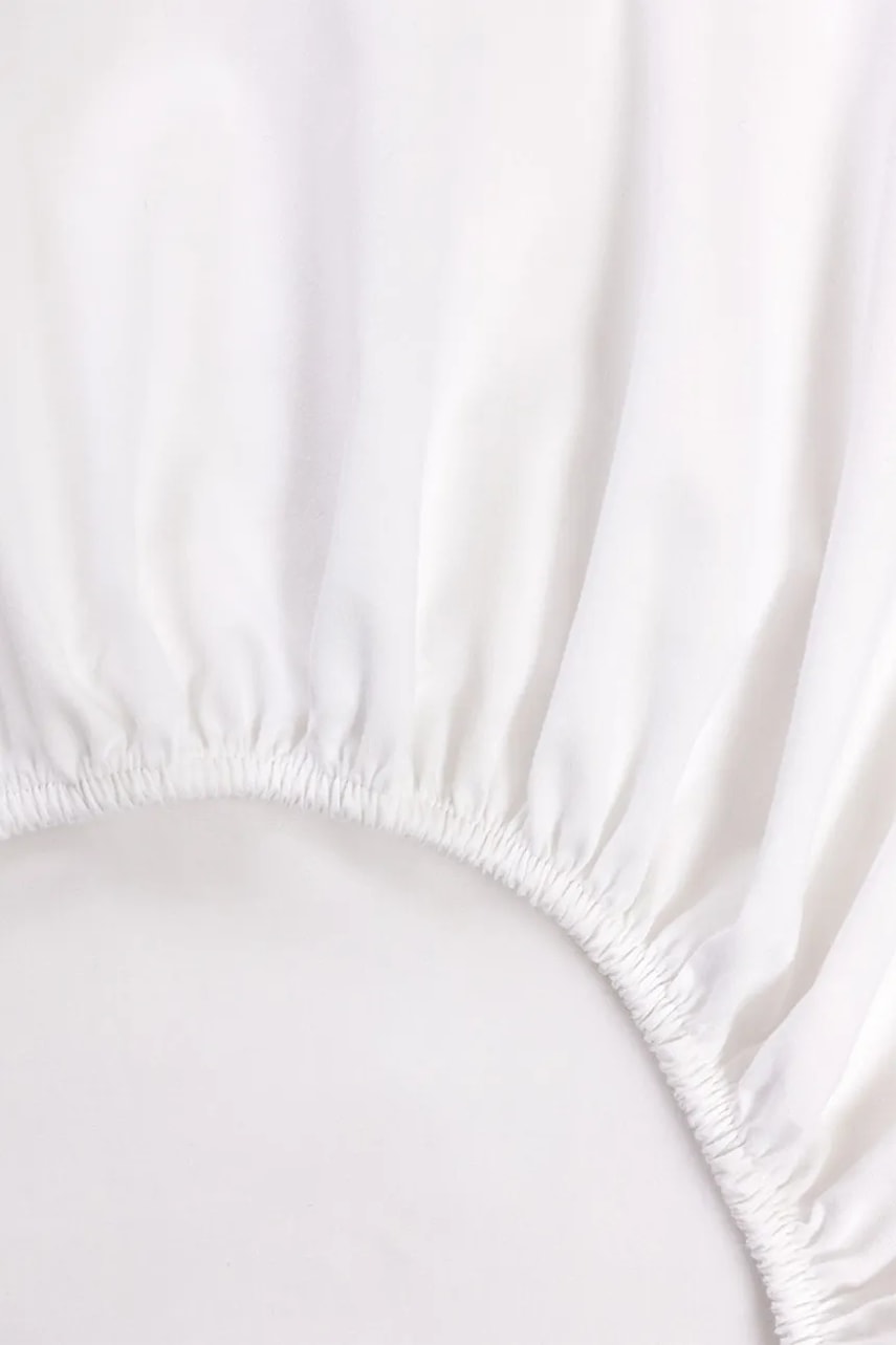 Bavlněné prostěradlo s gumou BOSS BEBOSS White 90 x 200 cm