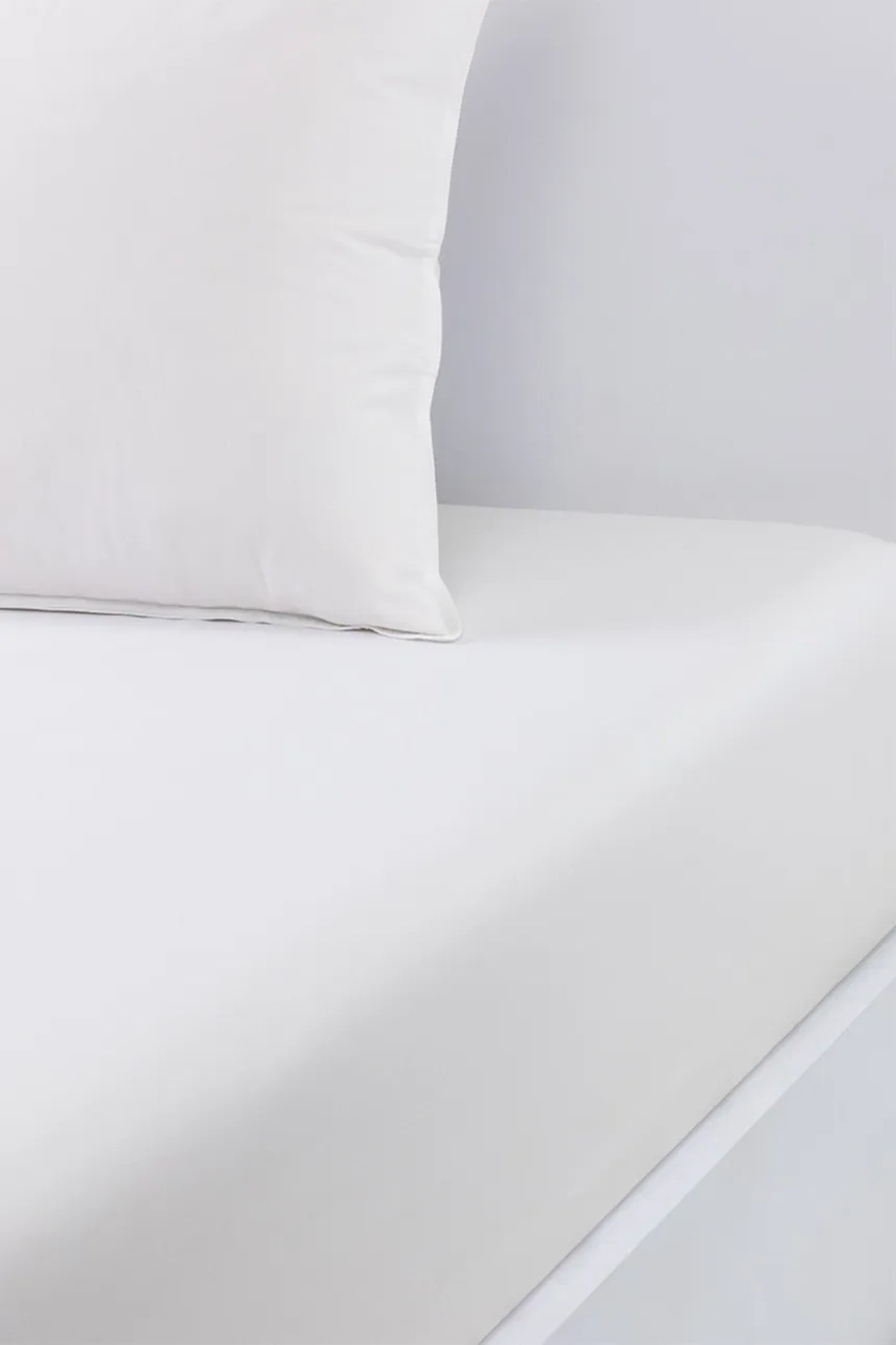 BOSS cearșaf cu fermoar din bumbac BEBOSS White 140 x 200 cm culoarea alb