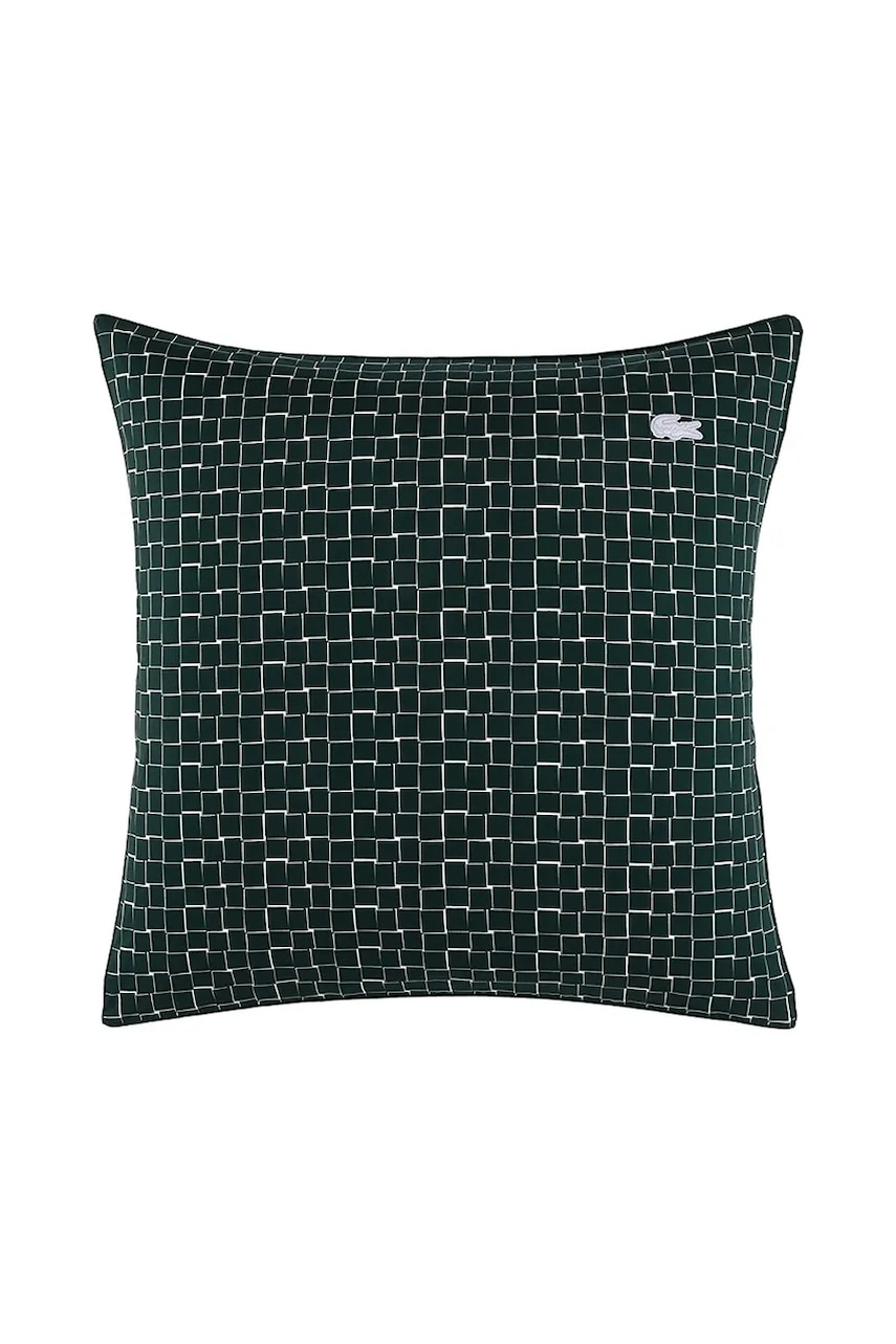 Lacoste față de pernă din bumbac L BLOCK Vert 65 x 65 cm culoarea verde