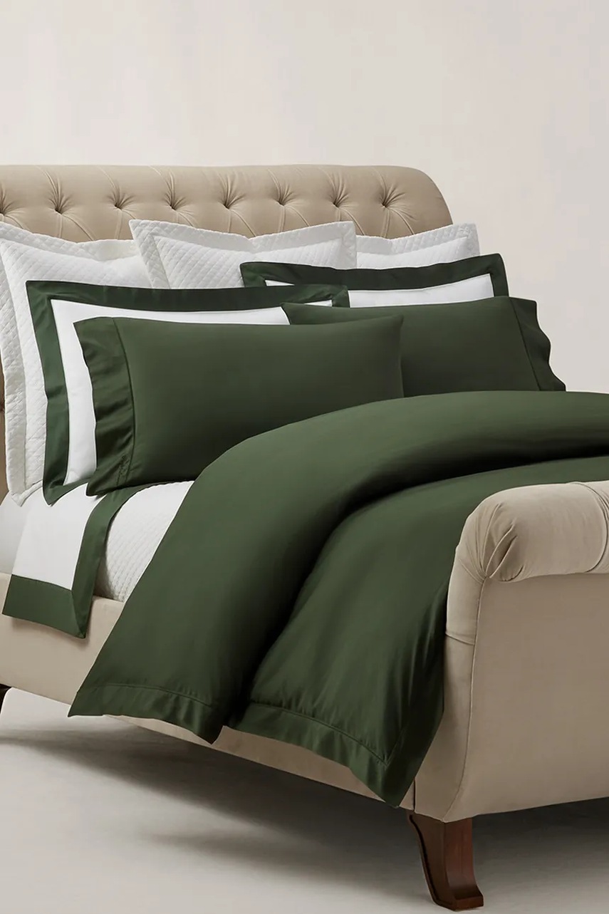 Bavlněný povlak na přikrývku Ralph Lauren RL624 Dark Green 140 x 200 cm (obrázek 5)
