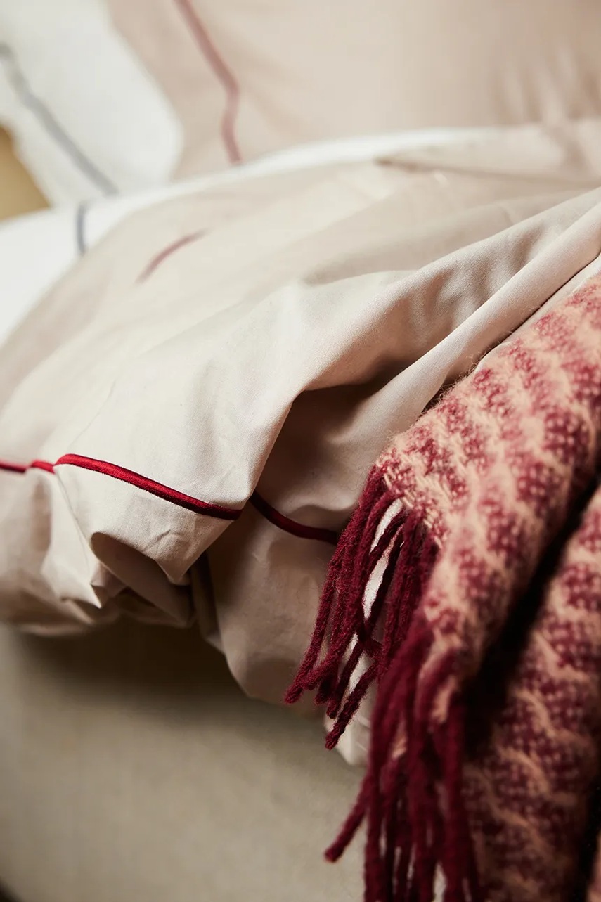 Βαμβακερή μαξιλαροθήκη Sagaform Carl 50 x 60 cm χρώμα: μπεζ φωτογραφία