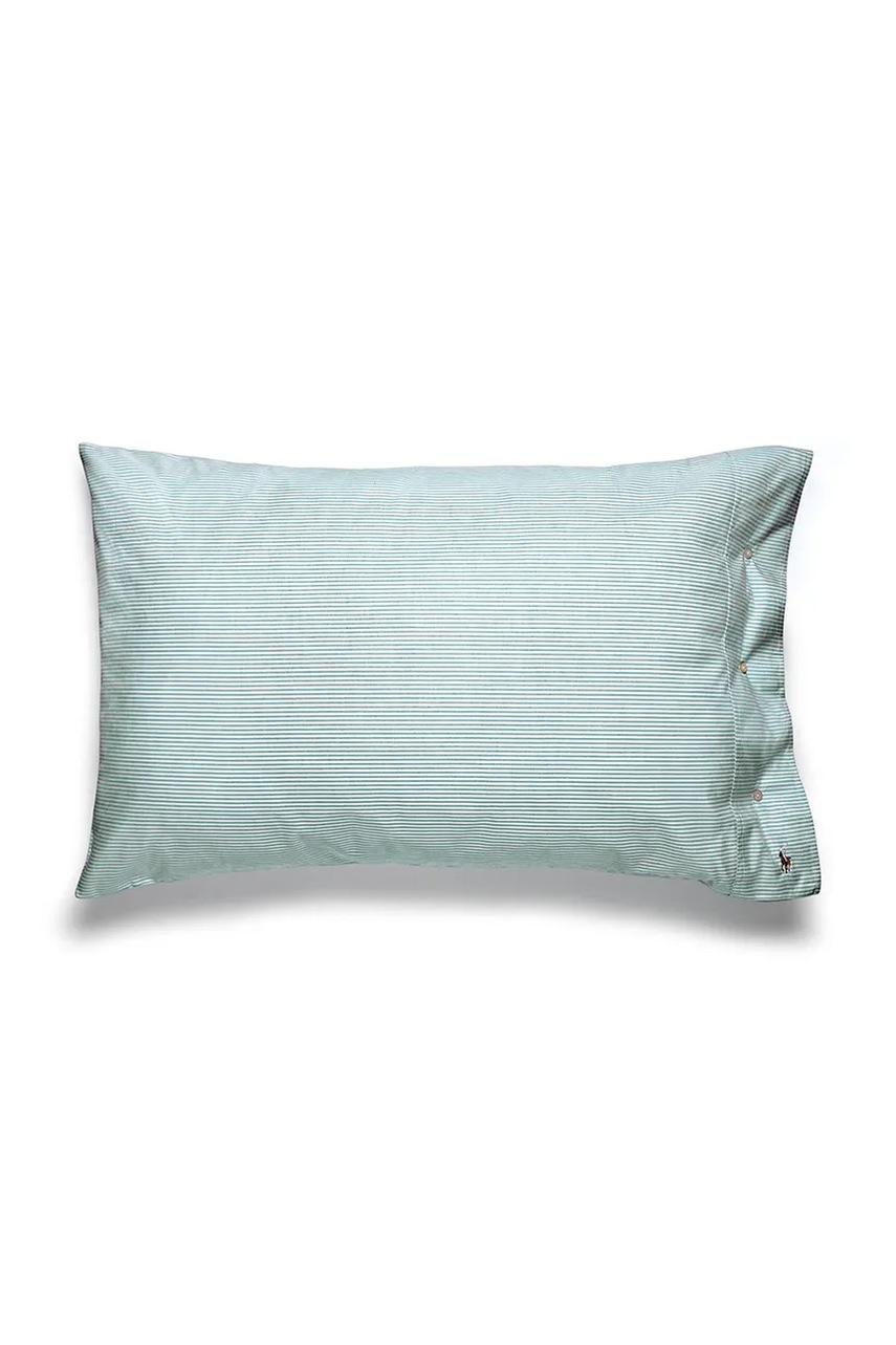 Levně Bavlněný povlak na polštář Ralph Lauren OXFORD Evergreen 50 x 75 cm zelená barva