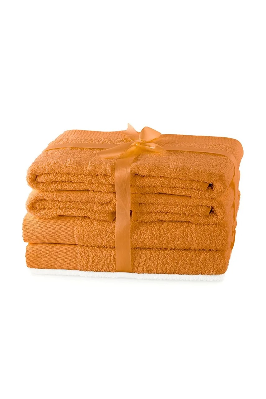 home & lifestyle set de prosoape Amari 6-pack culoarea portocaliu, 0