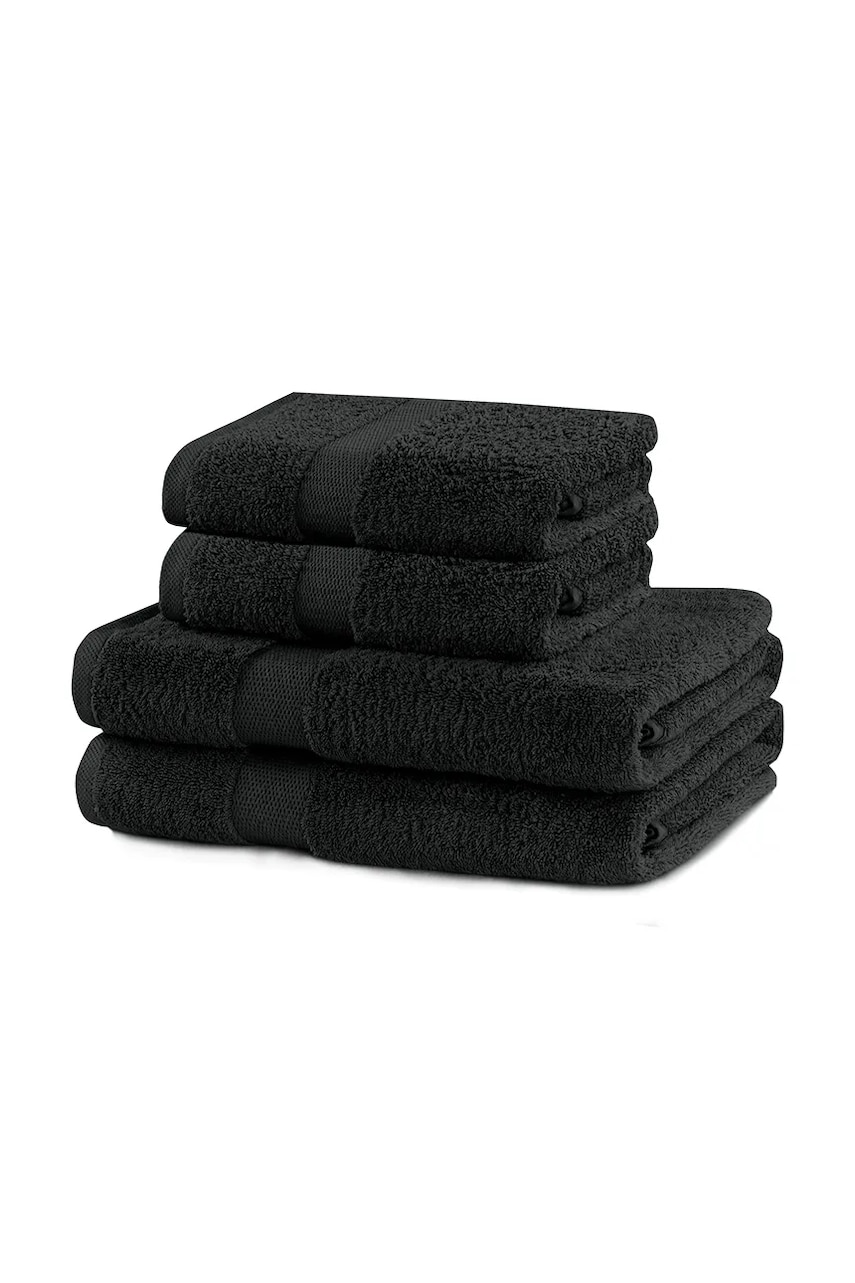 home & lifestyle set de prosoape Marina 4-pack culoarea negru, 0 home & lifestyle set de prosoape Marina 4-pack culoarea negru, 0