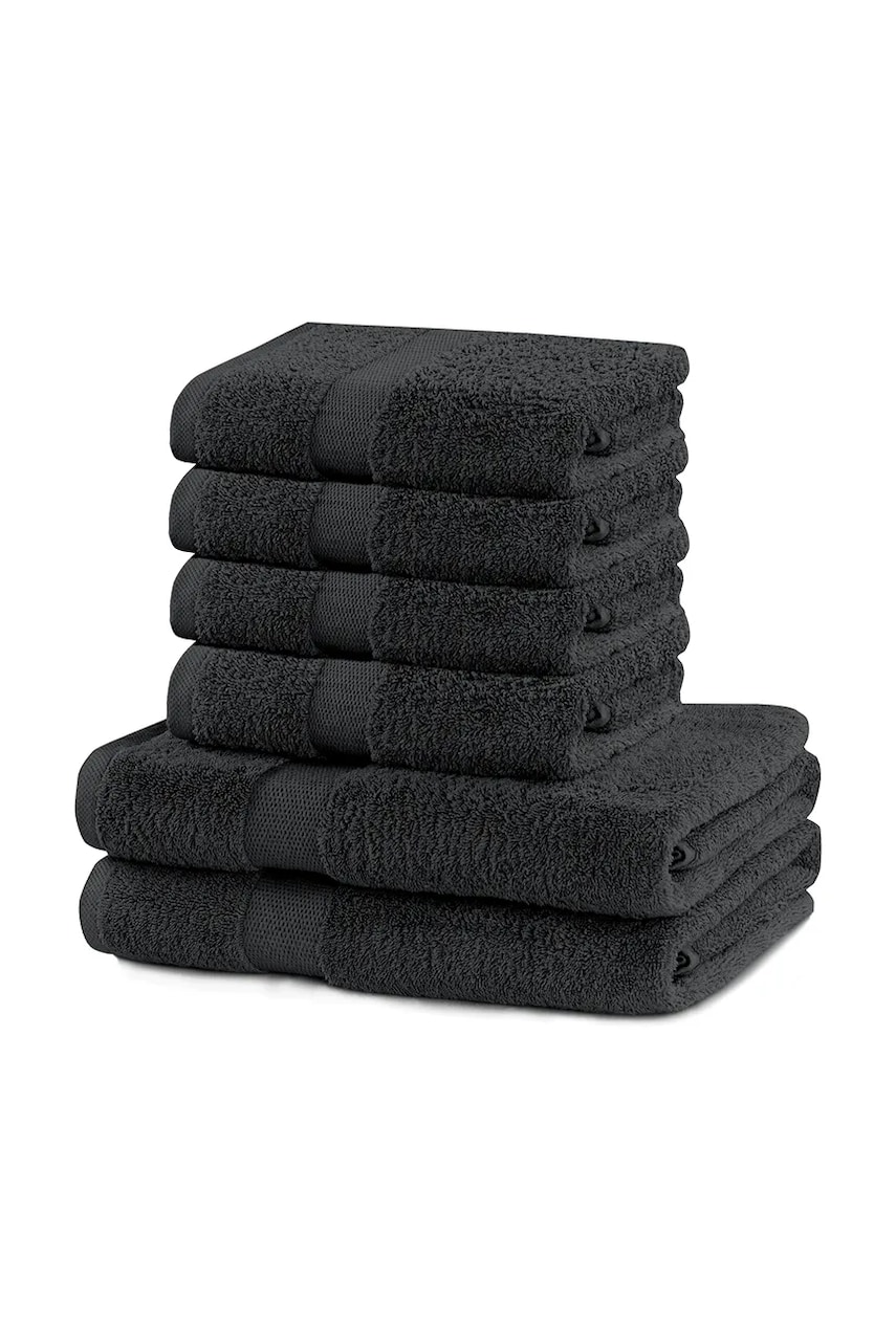 home & lifestyle set de prosoape Marina 6-pack culoarea gri, 0 home & lifestyle set de prosoape Marina 6-pack culoarea gri, 0