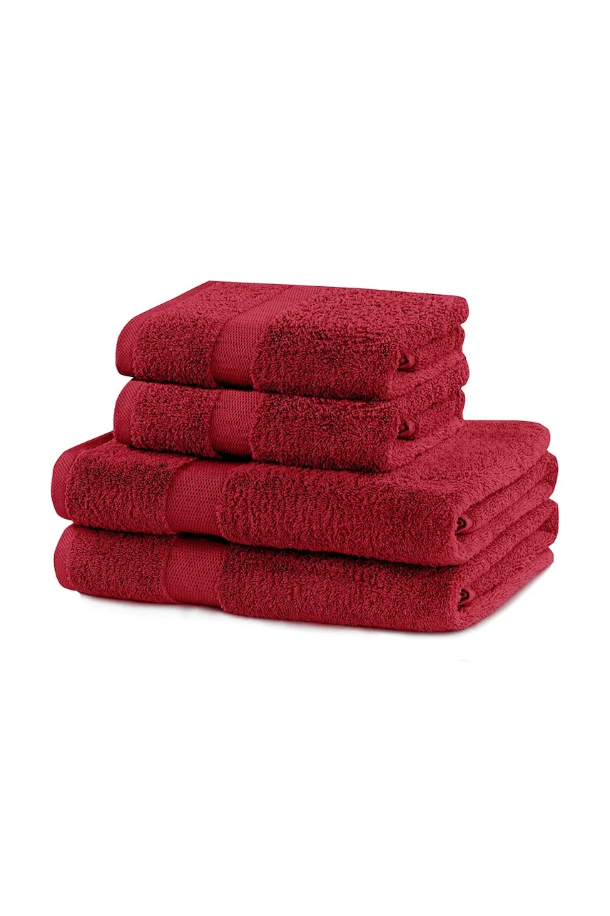 home & lifestyle set de prosoape Marina 4-pack culoarea rosu, 0 home & lifestyle set de prosoape Marina 4-pack culoarea rosu, 0