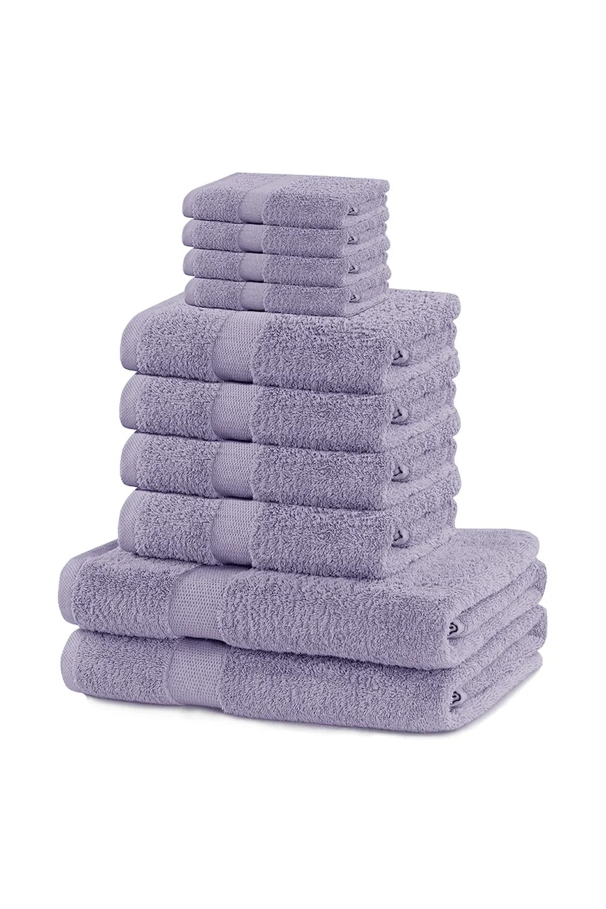 home & lifestyle set de prosoape Marina 10-pack culoarea violet, 0