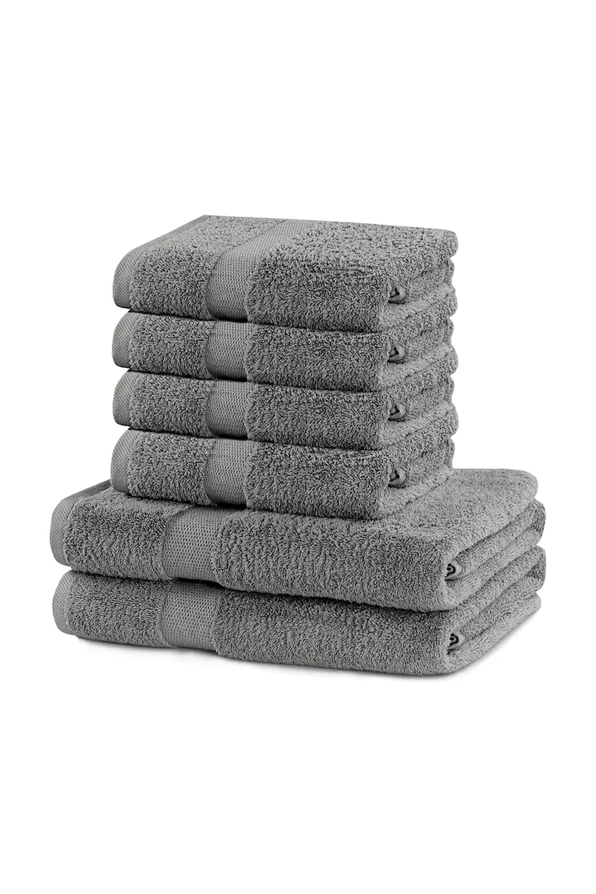 home & lifestyle set de prosoape Marina 6-pack culoarea gri, 0 home & lifestyle set de prosoape Marina 6-pack culoarea gri, 0