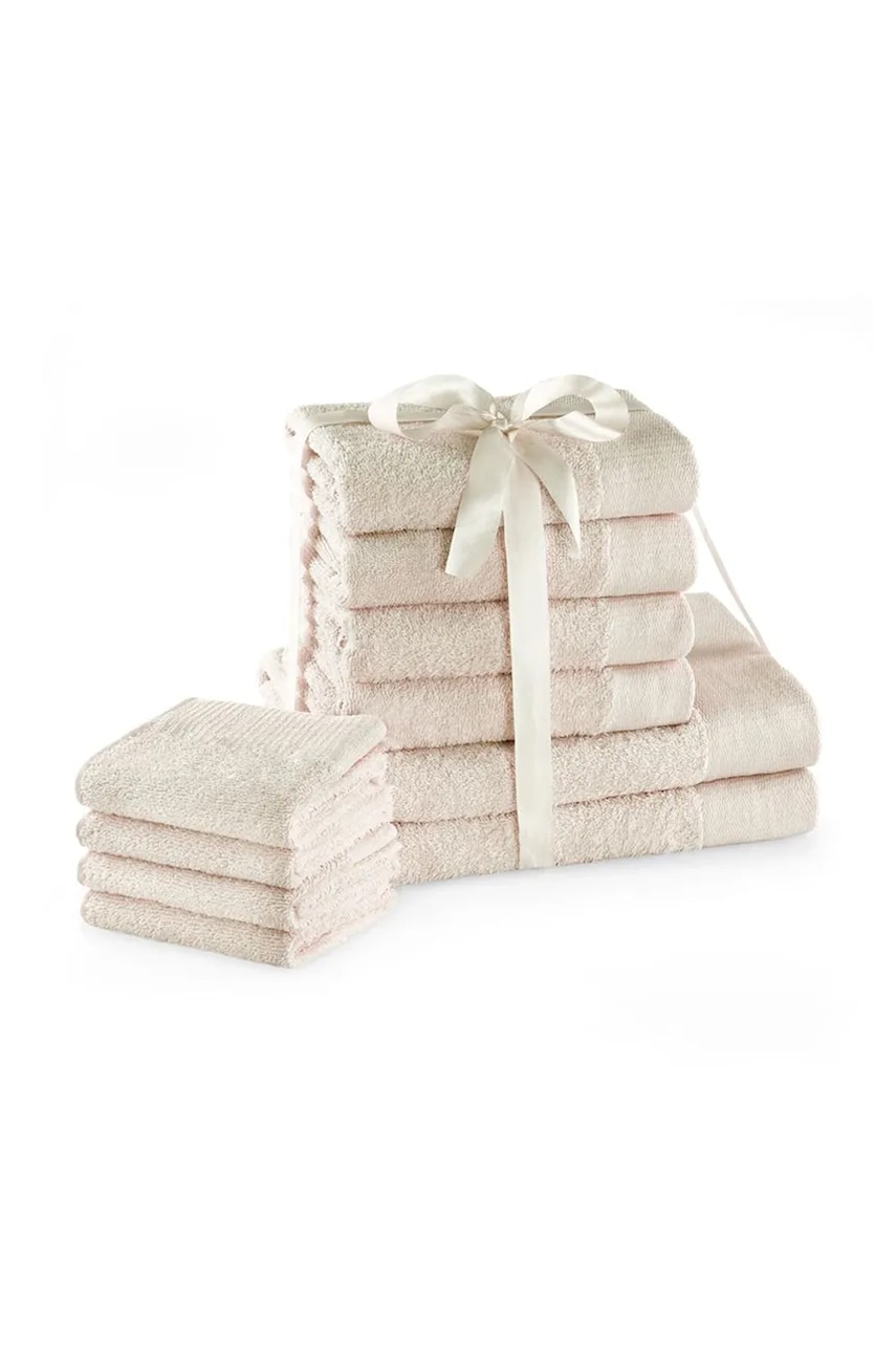 home & lifestyle set de prosoape Amari 10-pack culoarea bej, 0 home & lifestyle set de prosoape Amari 10-pack culoarea bej, 0