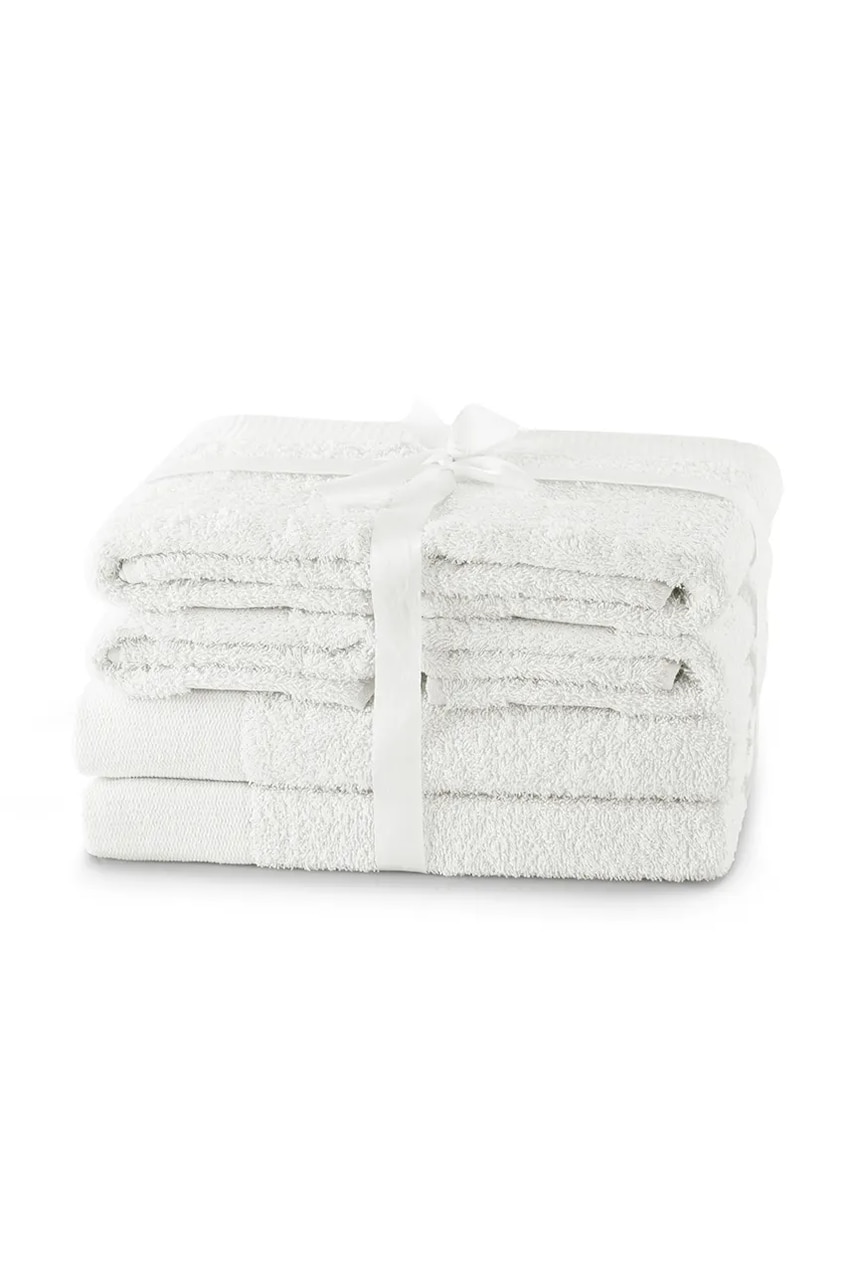 home & lifestyle set de prosoape Amari 6-pack culoarea alb, 0 home & lifestyle set de prosoape Amari 6-pack culoarea alb, 0