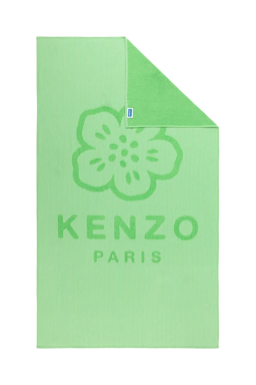 Хлопковое пляжное полотенце Kenzo KHANKO Pistachio 90 x 160 cm цвет зелёный Хлопковое пляжное полотенце Kenzo KHANKO Pistachio 90 x 160 cm цвет зелёный