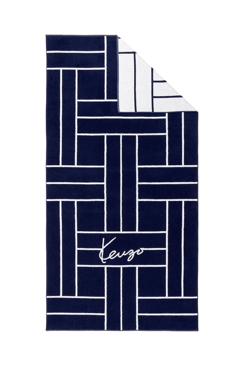 Хлопковое пляжное полотенце Kenzo KTATAMI Marine 90 x 170 cm цвет синий Хлопковое пляжное полотенце Kenzo KTATAMI Marine 90 x 170 cm цвет синий