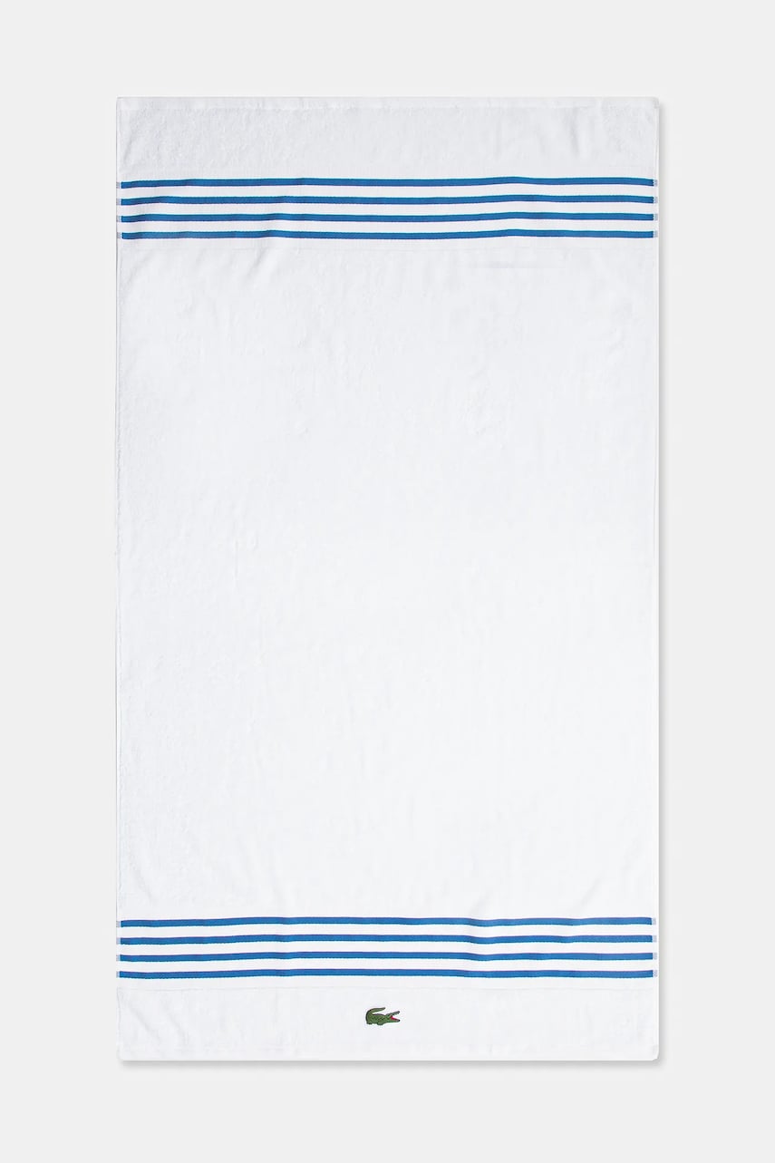 Lacoste prosop din bumbac LCOURTLI Aerien 90 x 150 cm culoarea alb