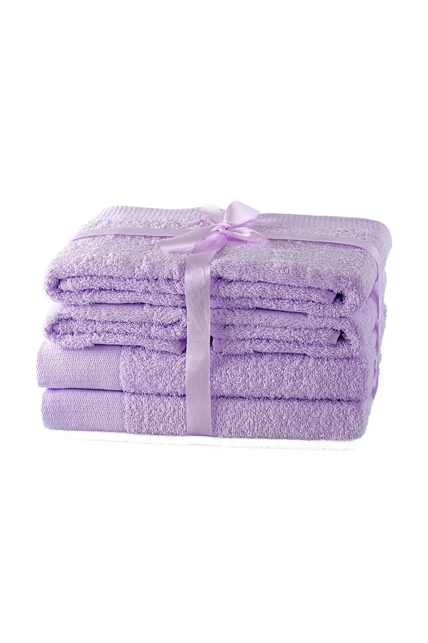 set de prosoape 6-pack culoarea violet