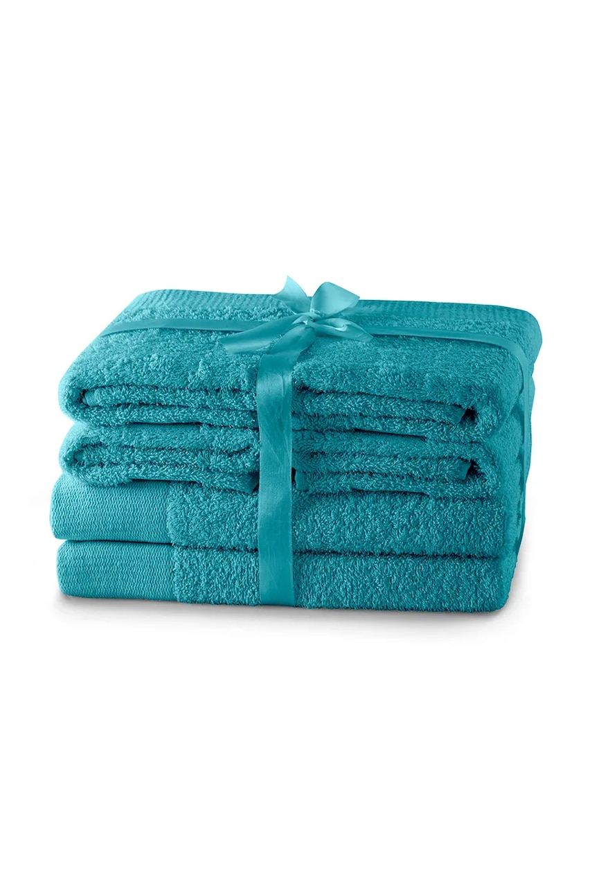 set de prosoape 6-pack culoarea turcoaz