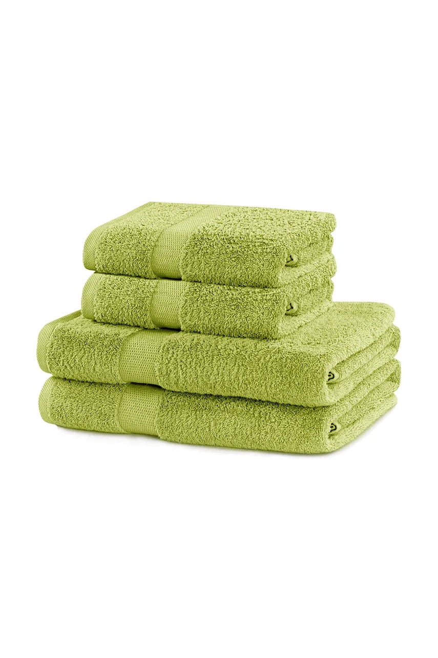 set de prosoape 4-pack culoarea verde