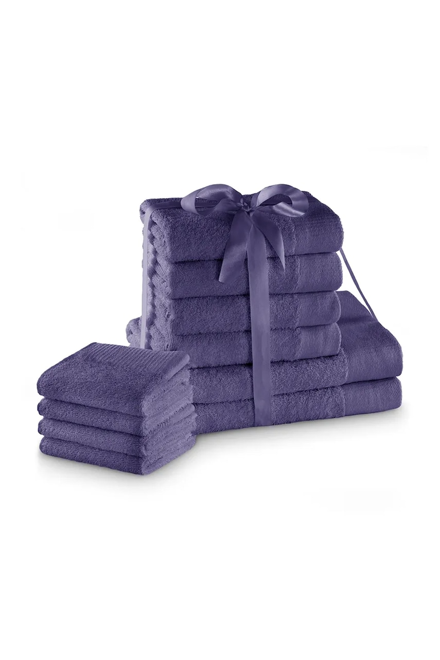 set de prosoape 10-pack culoarea violet