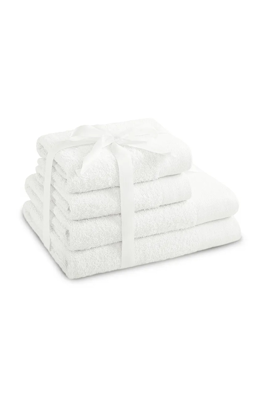 set de prosoape 4-pack culoarea alb