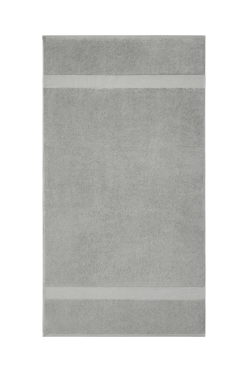 Levně Bavlněný ručník Ralph Lauren AVENUE Seamist 75 x 137 cm šedá barva