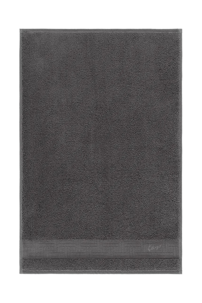 Kenzo prosop din bumbac K Weave Gris 55 x 100 cm culoarea gri