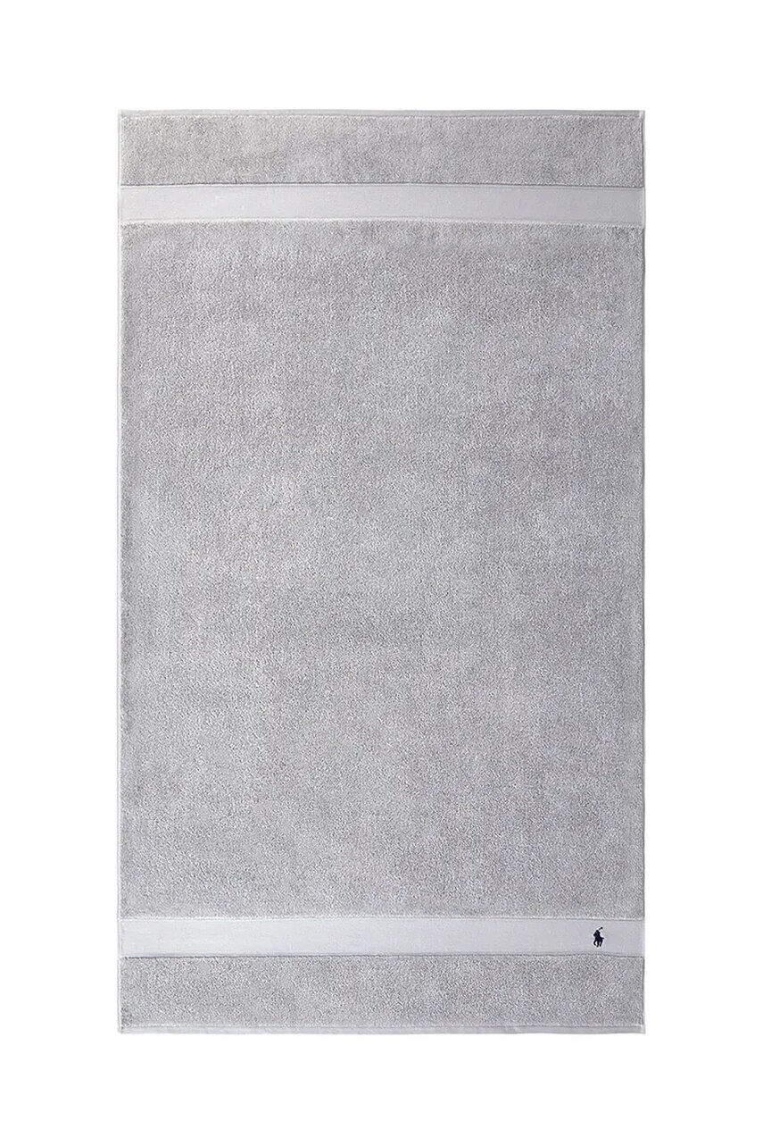 Levně Bavlněný ručník Ralph Lauren Polo Player Andover Heather 90 x 160 cm šedá barva