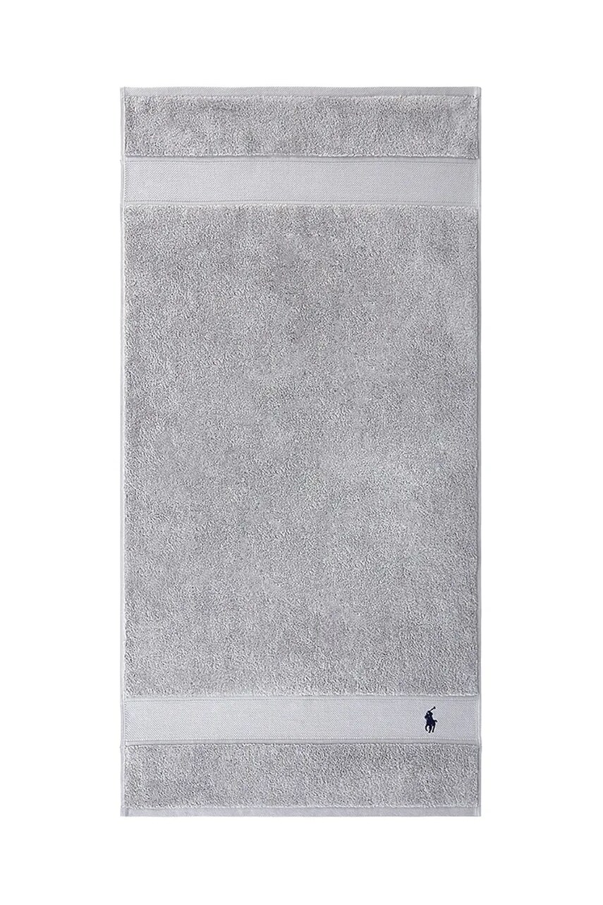 Levně Bavlněný ručník Ralph Lauren Polo Player Andover Heather 55 x 100 cm šedá barva
