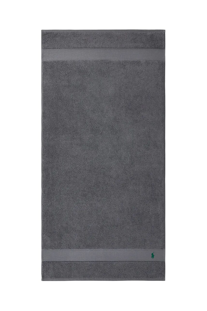 Levně Bavlněný ručník Ralph Lauren Polo Player Barclay Heather 70 x 140 cm šedá barva