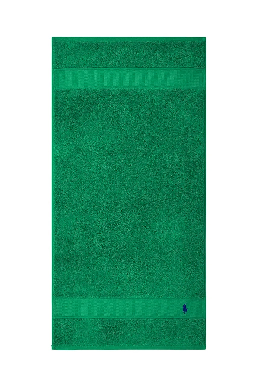 Levně Bavlněný ručník Ralph Lauren Polo Player Billiard 55 x 100 cm zelená barva