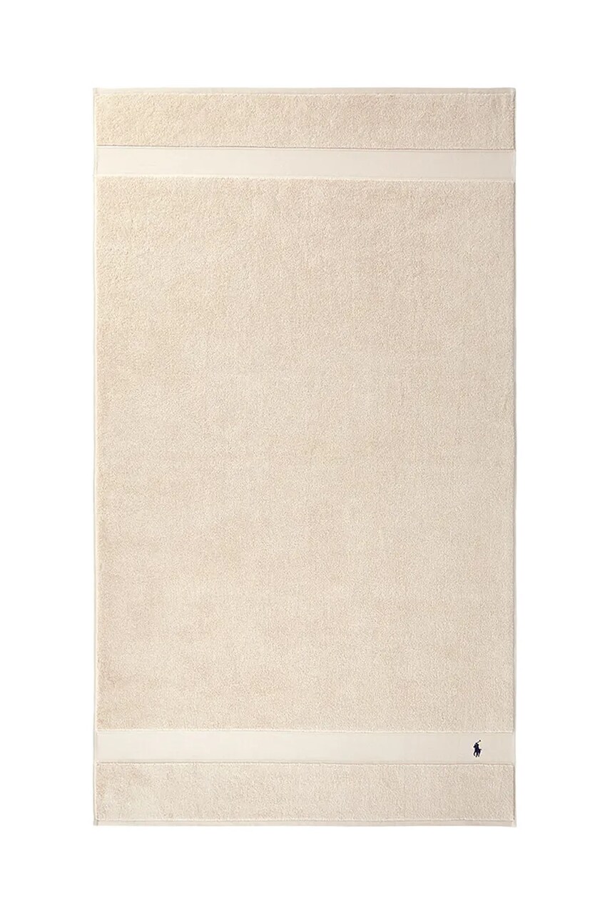 Levně Bavlněný ručník Ralph Lauren Polo Player Pale Oak 90 x 160 cm béžová barva